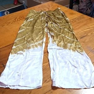 Young Fabulous & Broke YFB Women SMALL Pants NEW Tie Dye Casual Party Dressy